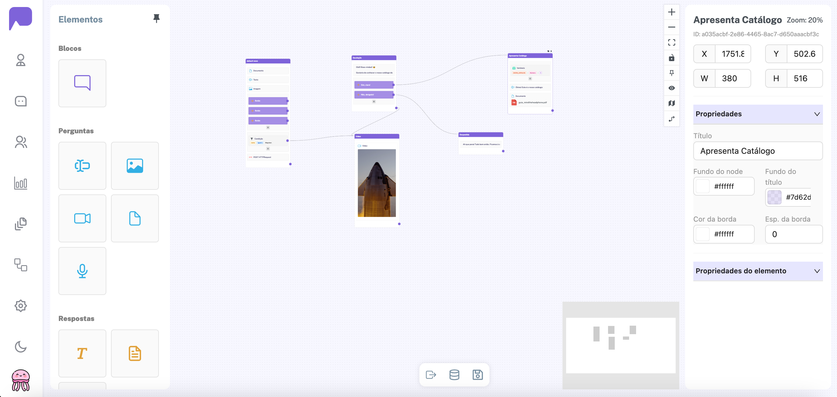 Interface de atendimento